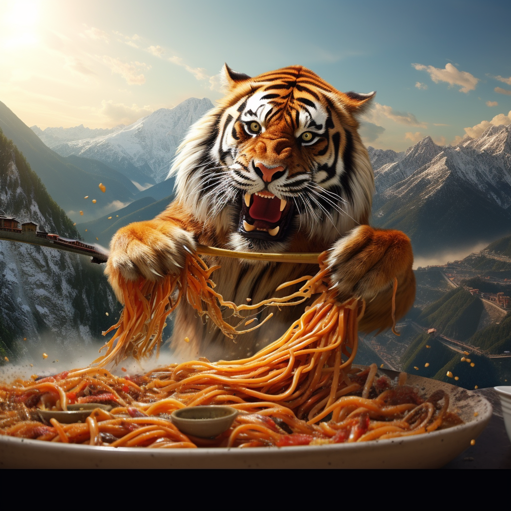 http://cdn.discord.thinkgs.cn/mini/20240113/qinsoo_4K_Tiger_Descending_the_Mountain._Draw_a_beef_noodle._4627ccfc-aa8b-45fb-867c-c70a0d2c95eb.png